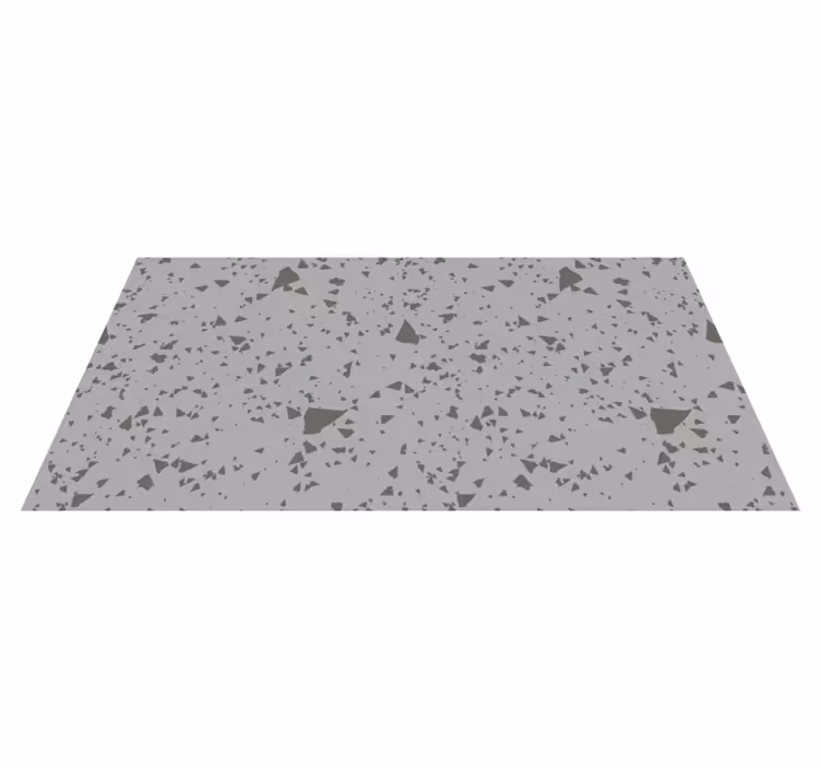 Alfombra vinílica efecto mármol patrón gris fragmentado - TenVinilo