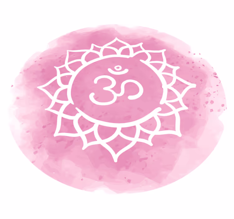 Alfombra vinílica mandala símbolo de loto rosa - TenVinilo