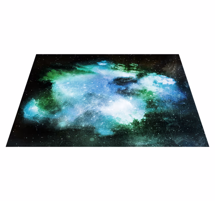 Alfombra vinílica estrellas descubrimiento celestial - TenVinilo