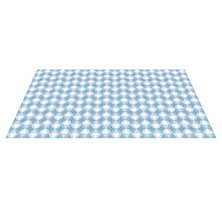 Alfombra vinílica geométrica patrón de diamante dinámico - TenVinilo