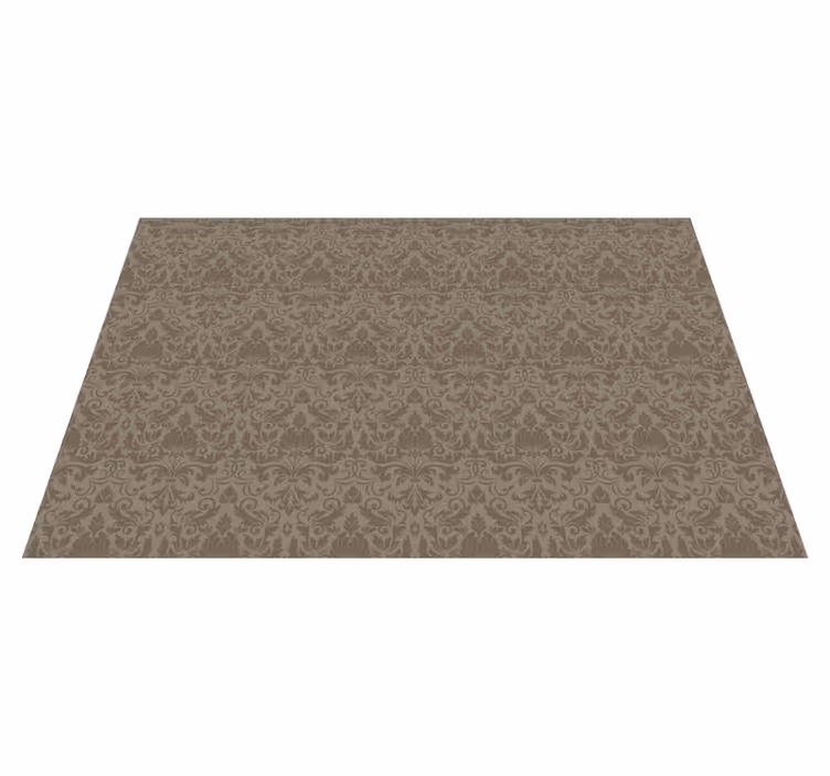 Alfombra vinílica retro patrón barroco elegante - TenVinilo