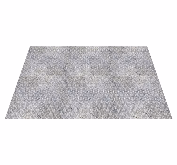 Alfombra vinílica imitación piedra con patrón geométrico - TenVinilo