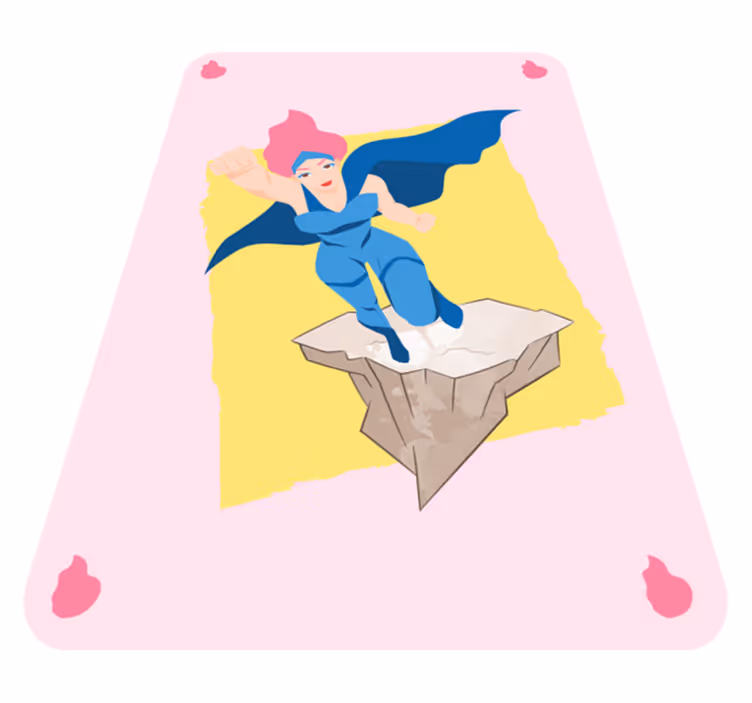 Alfombra de vinilo infantil diseño aventuras de superhéroes - TenVinilo