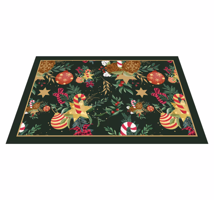 Alfombra vinilo con motivos navideños - TenVinilo