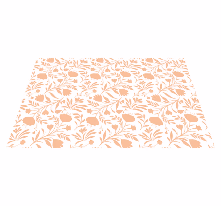 Alfombra vinilo flores estampado floral - TenVinilo