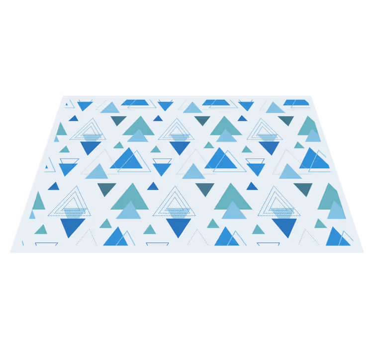 Alfombra vinílica geométrica triangulos geométricos - TenVinilo
