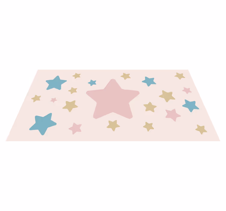 Alfombra vinílica infantil motivo celestial - TenVinilo