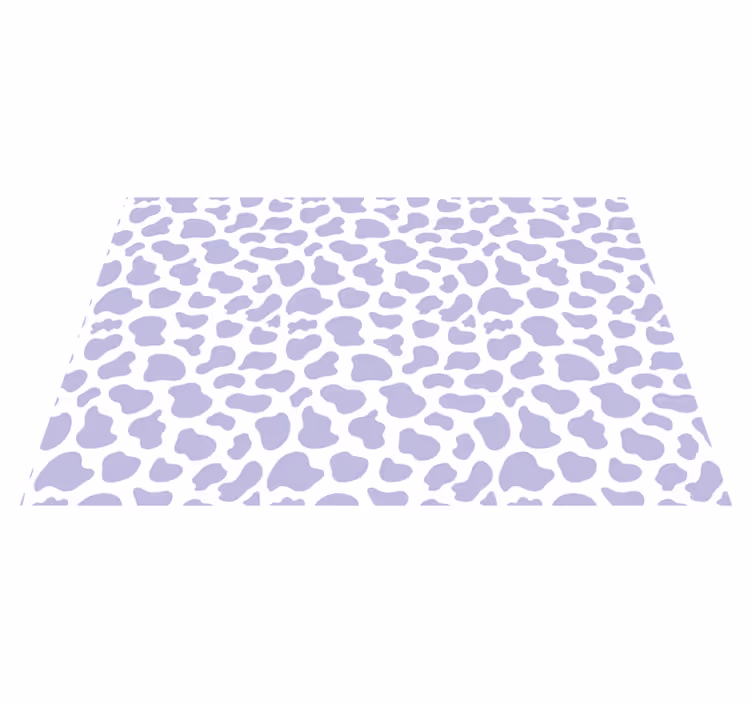 Alfombra de vinilo animal print leopardo lavanda - TenVinilo