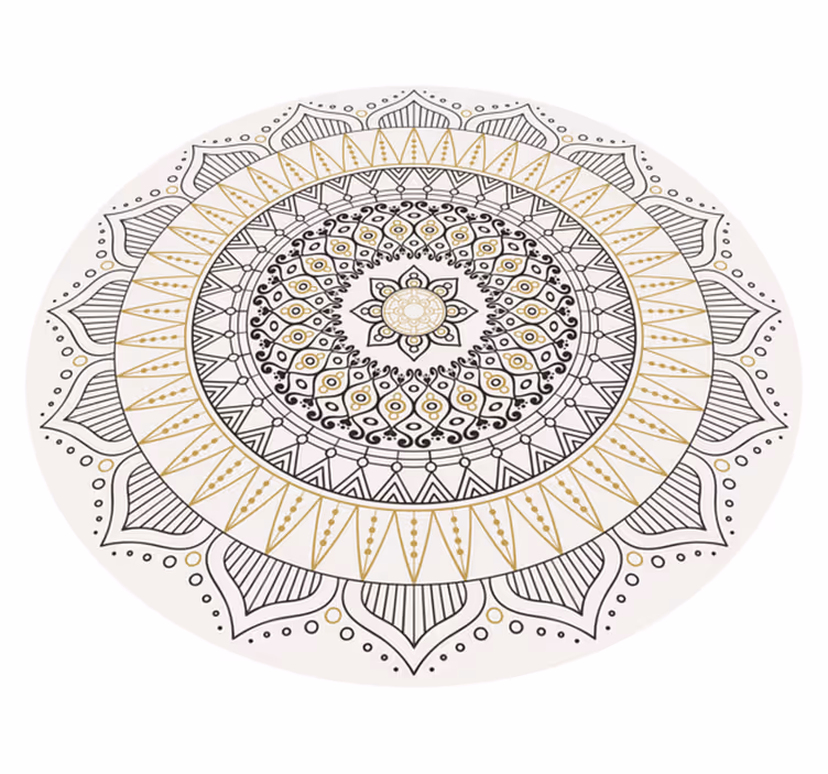 Alfombra geométrica mandala - TenVinilo