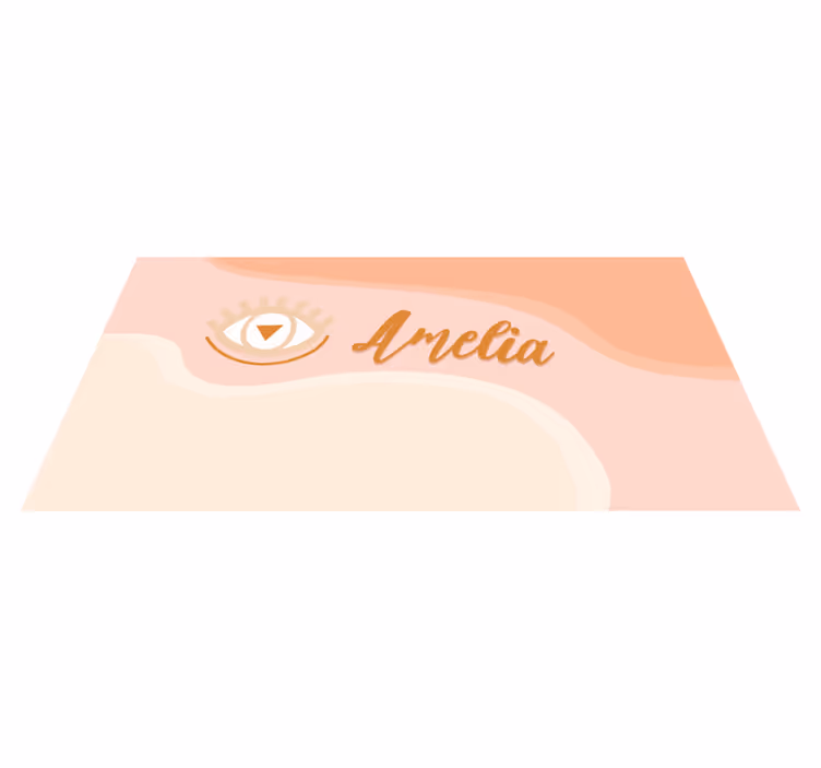 Alfombra vinílica personalizable con nombre personalizado - TenVinilo