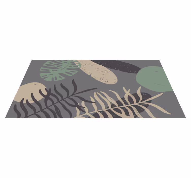 Alfombra vinílica flores Jungla estilo "boho" - TenVinilo