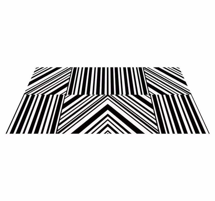 Alfombra vinilo salón patrón rayas zebra - TenVinilo