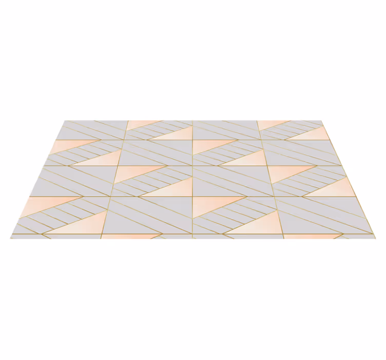 Alfombra vinílica geométrica patrón geométrico - TenVinilo