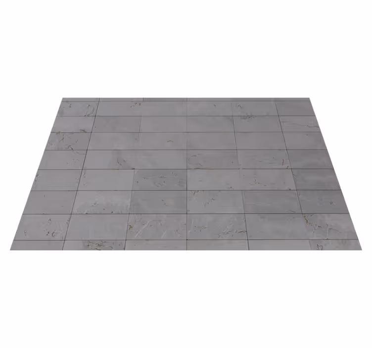 Alfombra vinílica gris efecto bloques cemento - TenVinilo