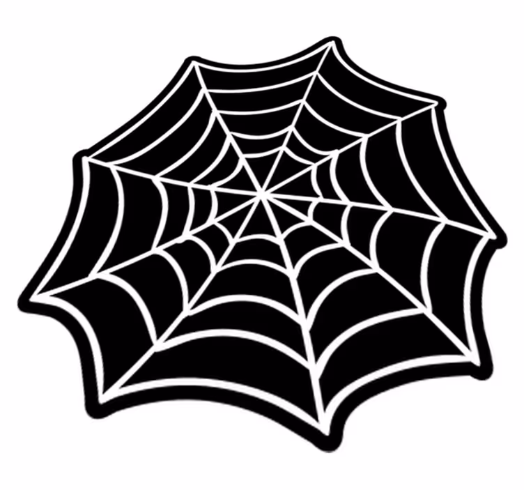 Alfombra vinílica juvenil diseño de telaraña - TenVinilo
