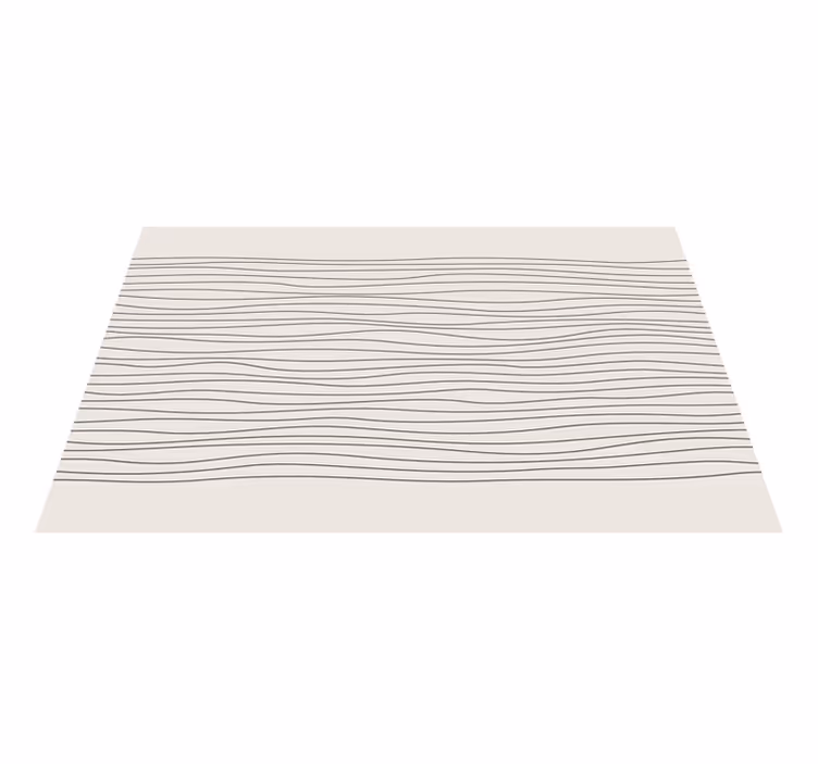 Alfombra vinílica beige rayas nórdicas - TenVinilo