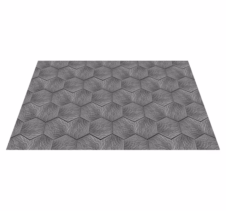 Alfombra vinílica gris hidráulica Panot Gaudí - TenVinilo