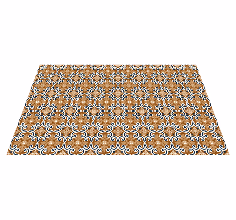 Alfombra pvc cocina azulejos estilo cemento - TenVinilo