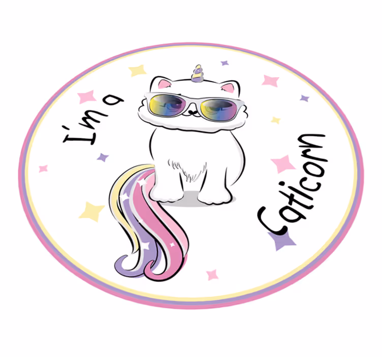 Alfombra pvc infantil I'm a Caticorn - TenVinilo