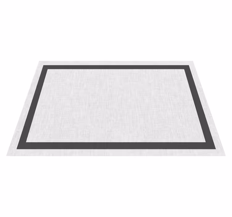Alfombra vinilo salón teplon blanco y gris - TenVinilo