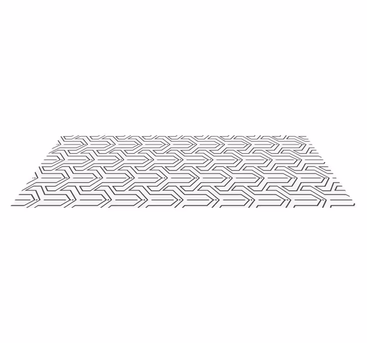 Alfombra vinilo pasillo patrón geométrico - TenVinilo