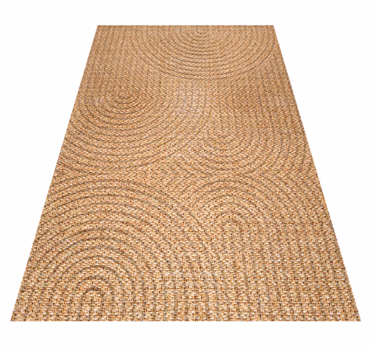 Alfombra vinílica salón efecto yute - TenVinilo
