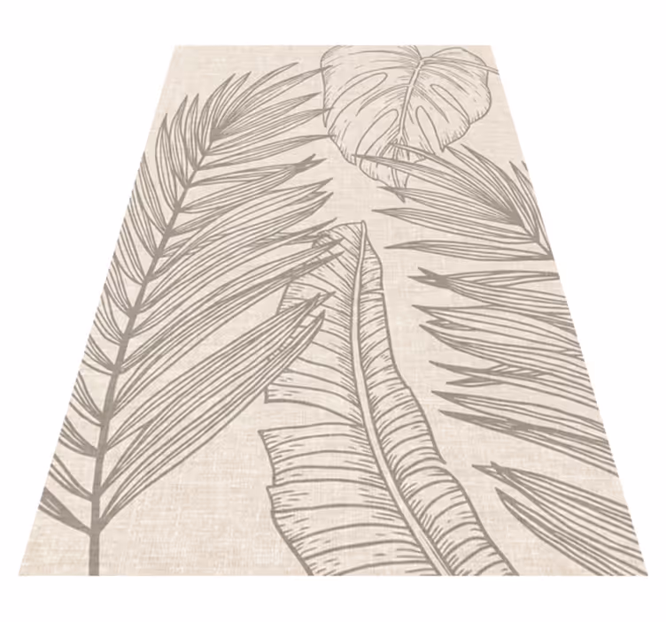 Alfombra vinilo salón efecto tropical textura - TenVinilo