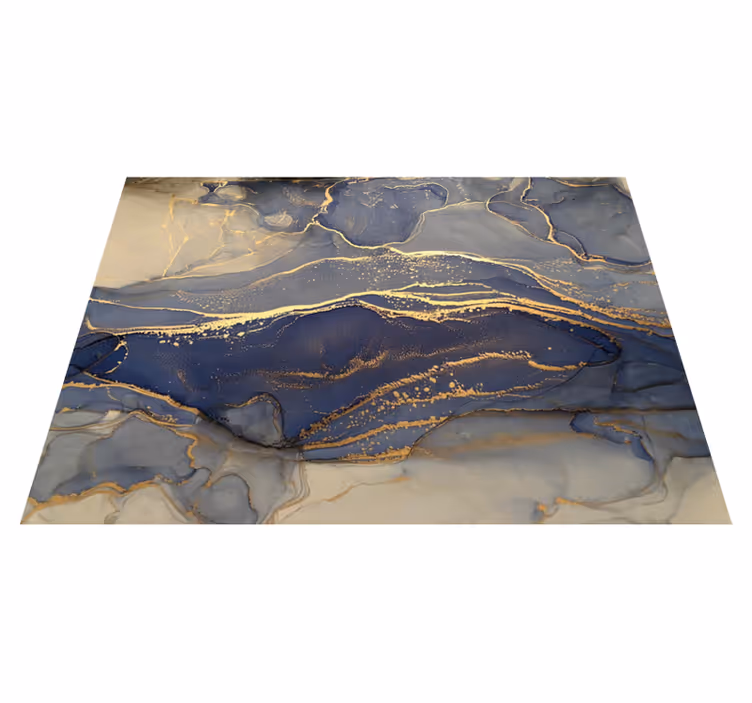 Alfombra de vinilo piedra roca azul marino - TenVinilo