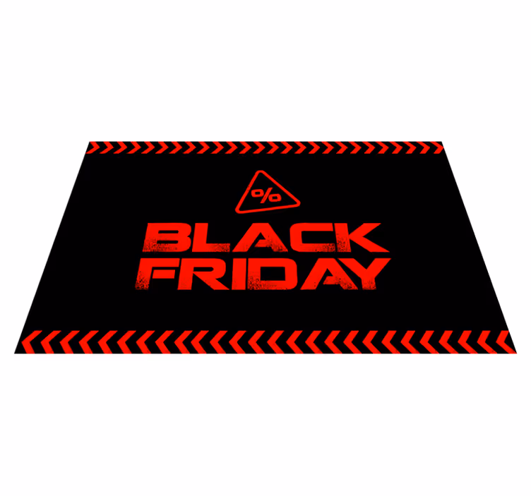 Alfombra vinilica negra ¡Black Friday! - TenVinilo