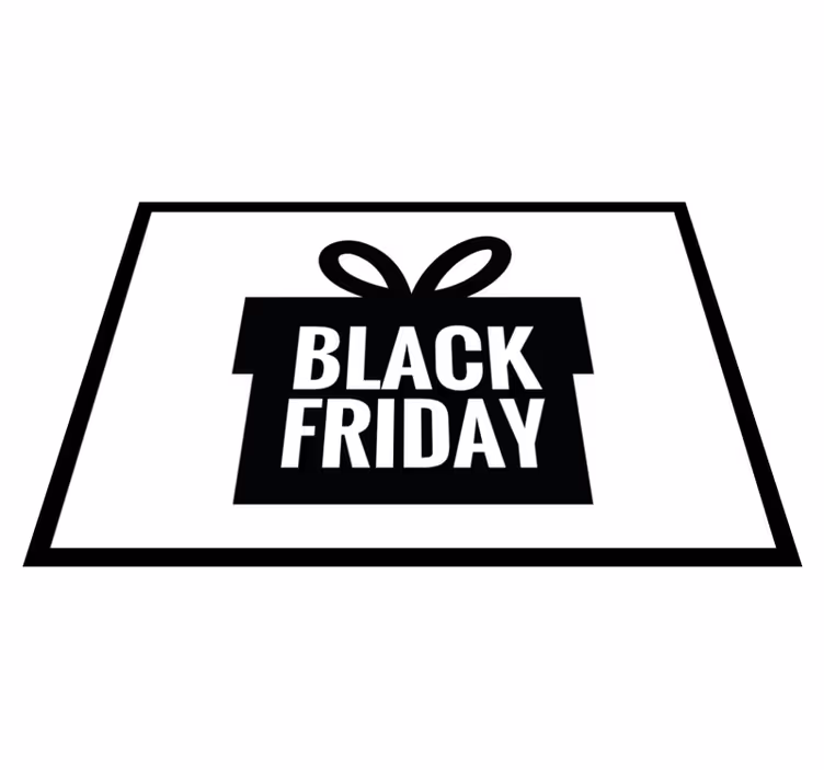 Alfombra vinilo rectangular regalo Black Friday - TenVinilo