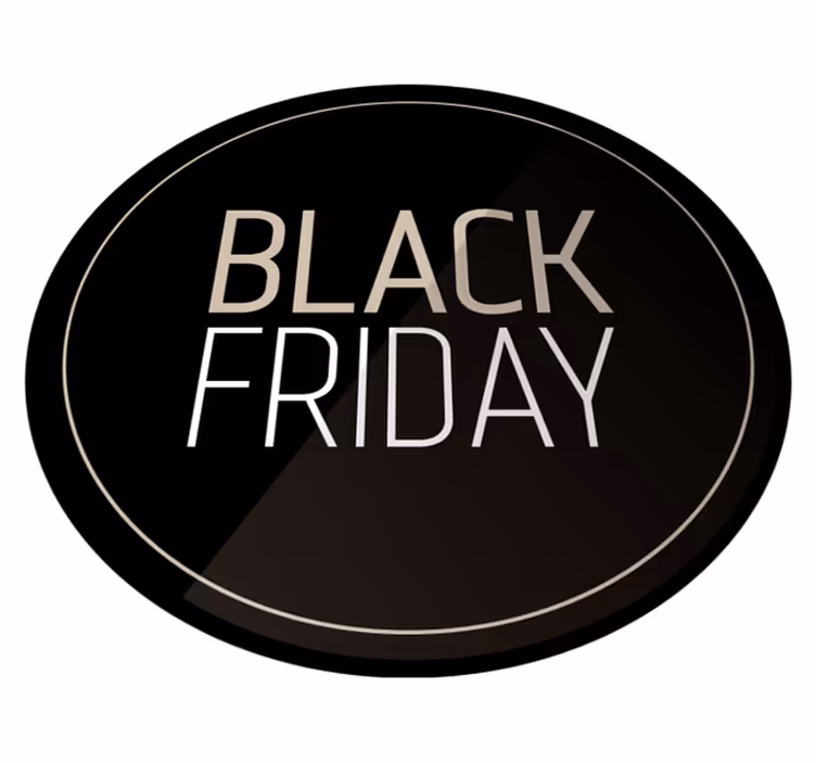 Alfombra de vinilo redonda Black Friday - TenVinilo