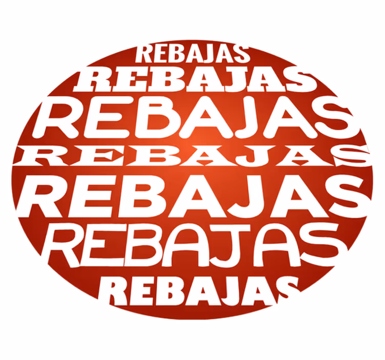 Alfombra de vinilo circular rebajas roja - TenVinilo