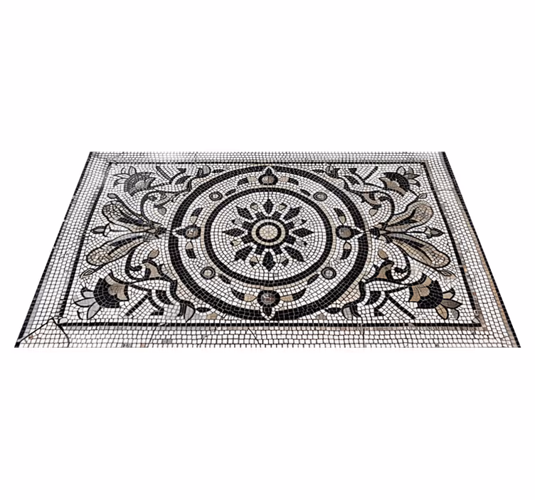 Alfombra vinílica comedor diseño art nouveau - TenVinilo