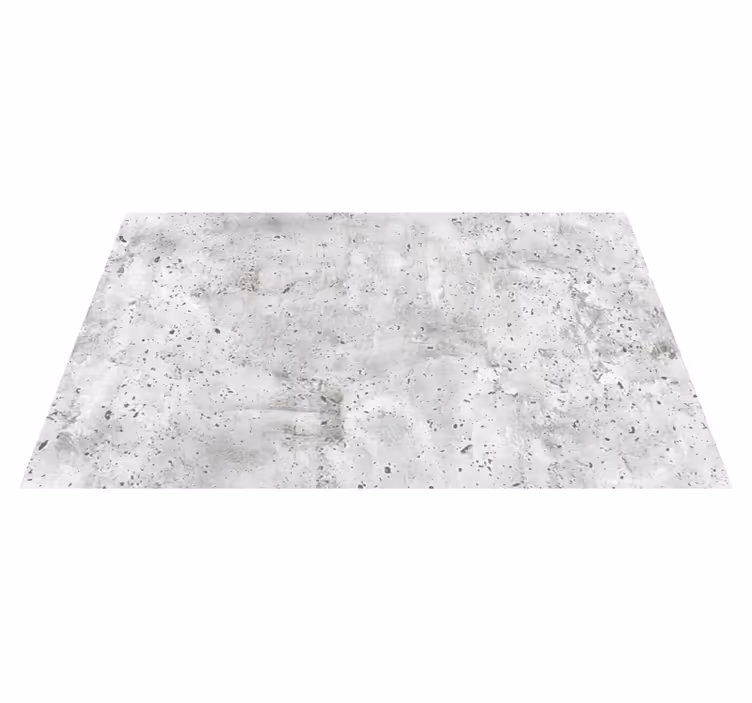 Alfombra vinílica comedor efecto cemento gris - TenVinilo