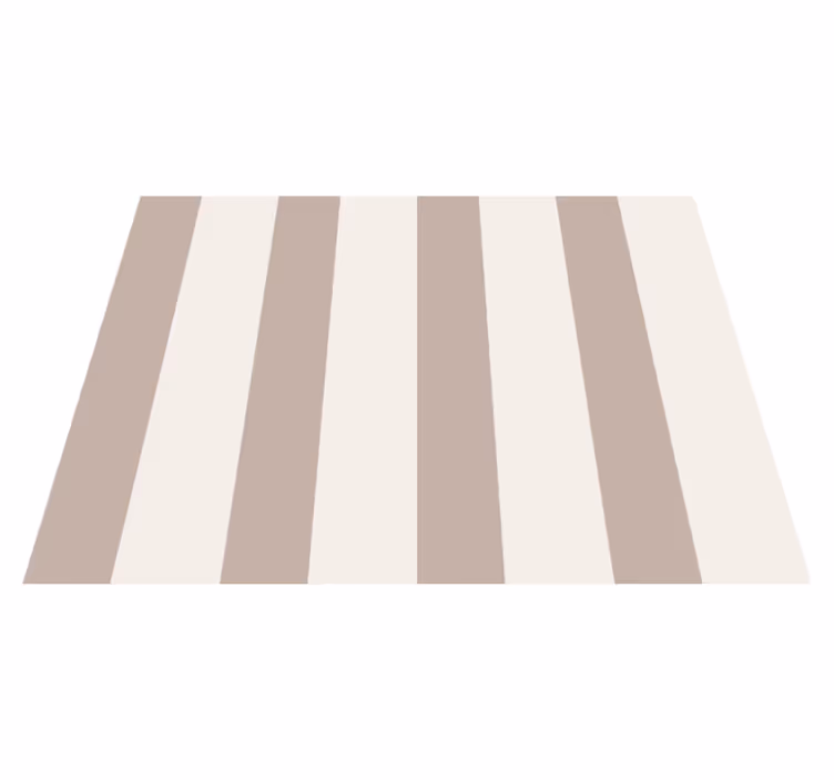 Alfombra vinilica beige rayas - TenVinilo