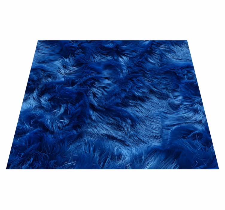 Alfombra vinilo azul tonos de lana - TenVinilo