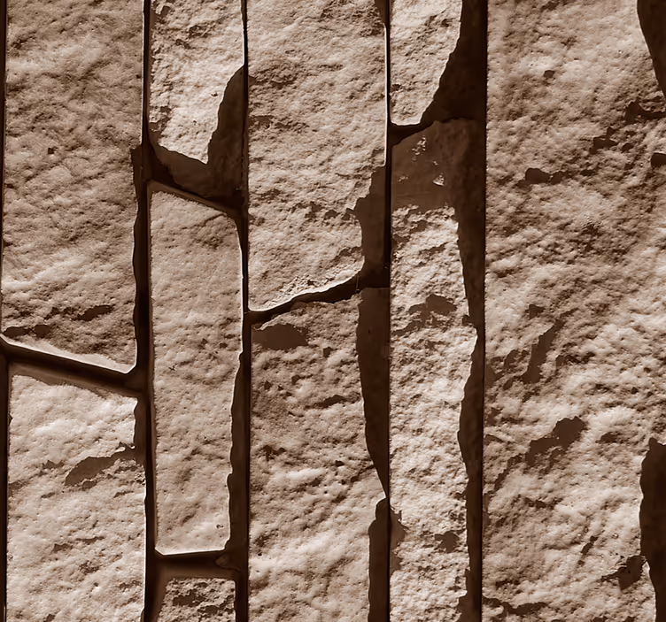 Papel pintado texturas efecto piedra apilada - TenVinilo