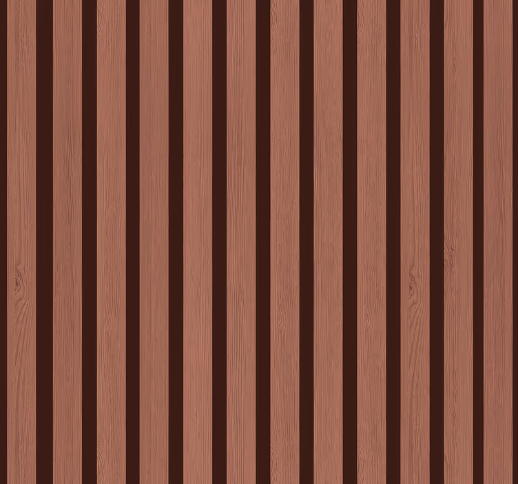 Papel pintado rayas verticales listones mocha mousse - TenVinilo