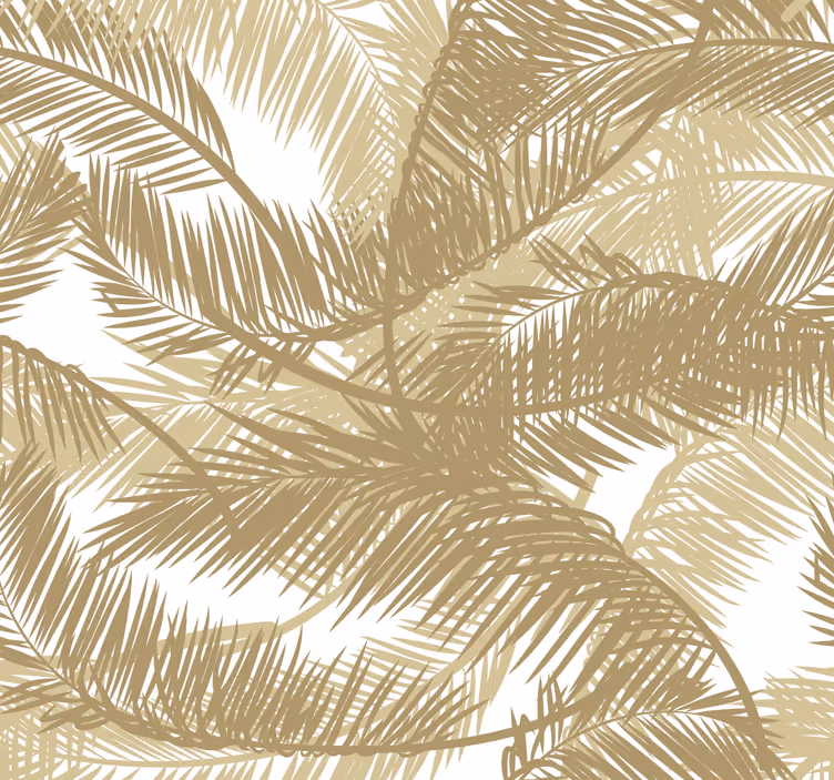 Papel pintado hojas motivo de palmera exuberante - TenVinilo