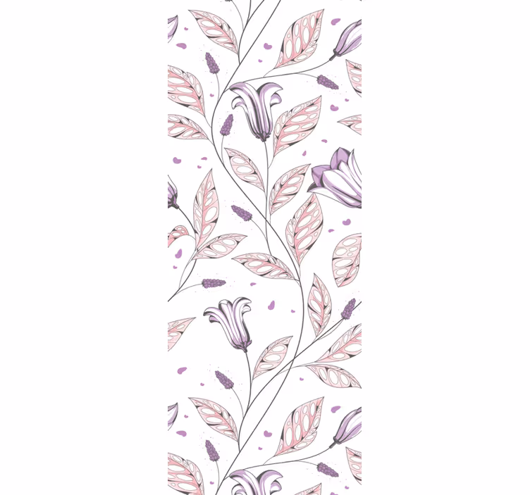 Papel pintado flores diseño de armonía floral - TenVinilo