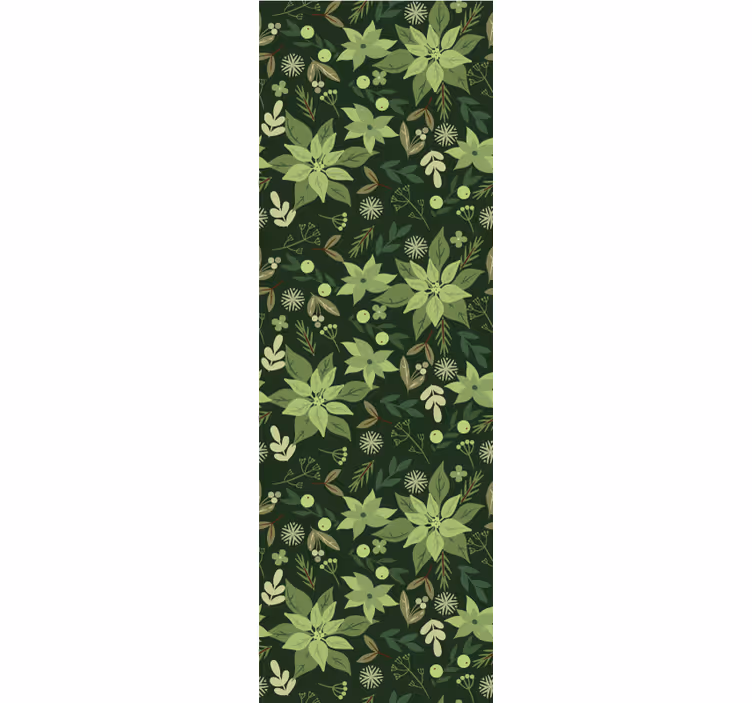 Papel pintado hojas patrón natural verde - TenVinilo