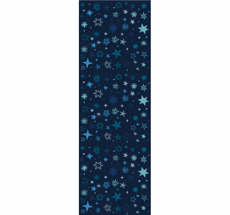 Papel pintado estrellas escena nocturna azul - TenVinilo
