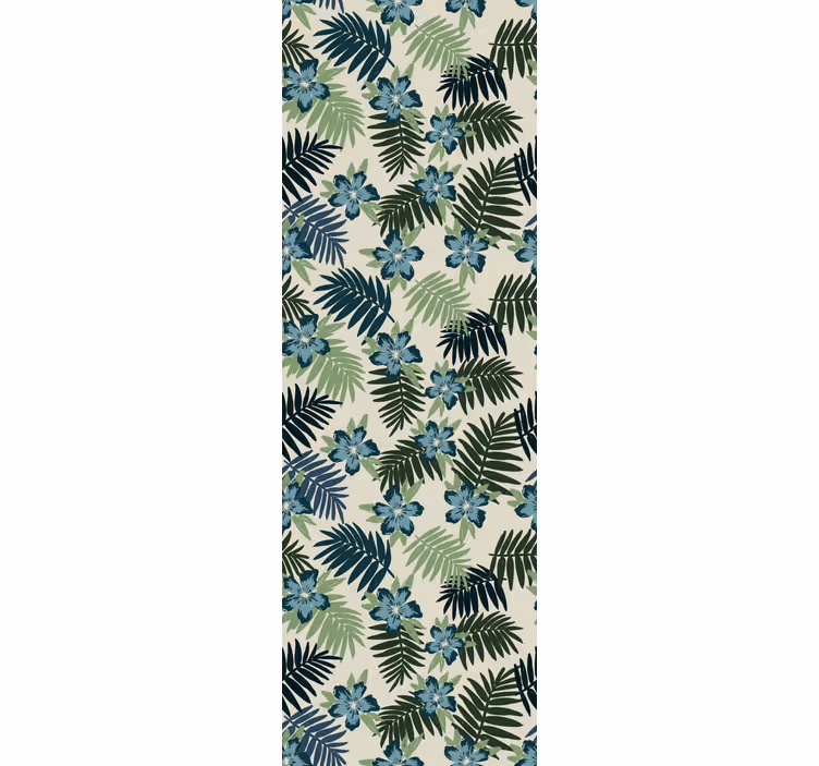 Papel pintado hojas patrón botánico tropical - TenVinilo
