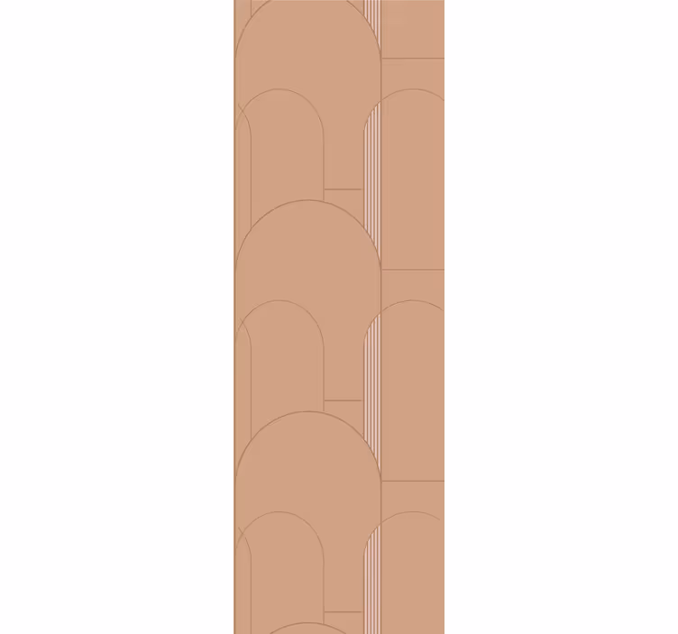 Papel pintado moderno patrones de arco beige - TenVinilo