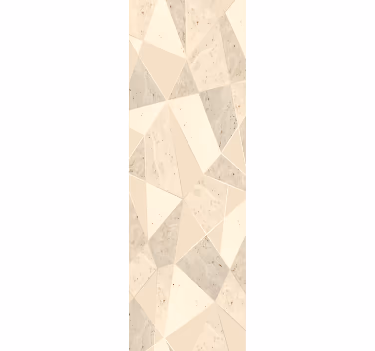 Papel pintado mármol motivo geométrico beige - TenVinilo