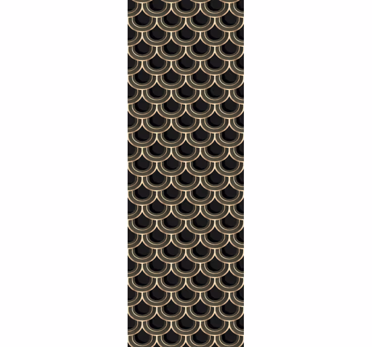Papel pintado ornamental elegante patrón de vieira - TenVinilo