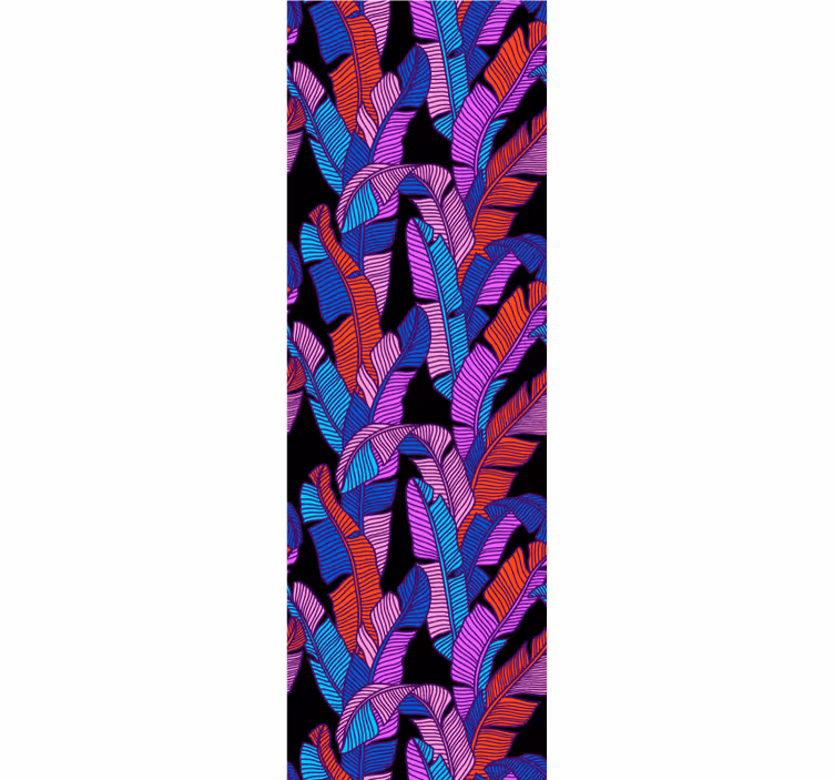 Papel pintado floral gran motivo vibrante - TenVinilo