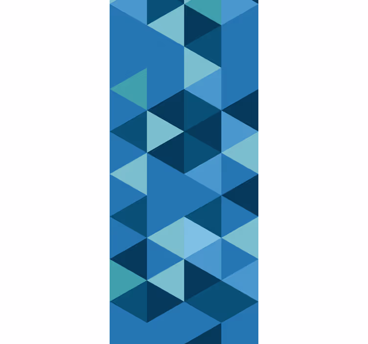 Papel pintado geométrico pequeñas figuras azules - TenVinilo