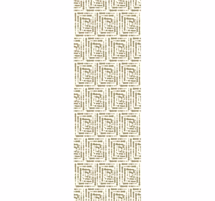 Papel pintado recibidor motivo cuadrado beige - TenVinilo