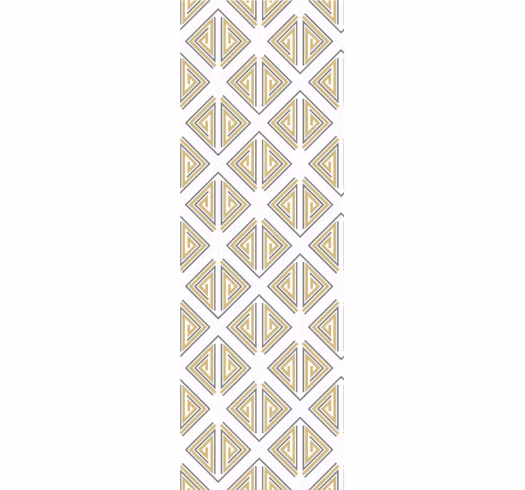 Papel pintado geométrico patrones triangulares estilizados - TenVinilo